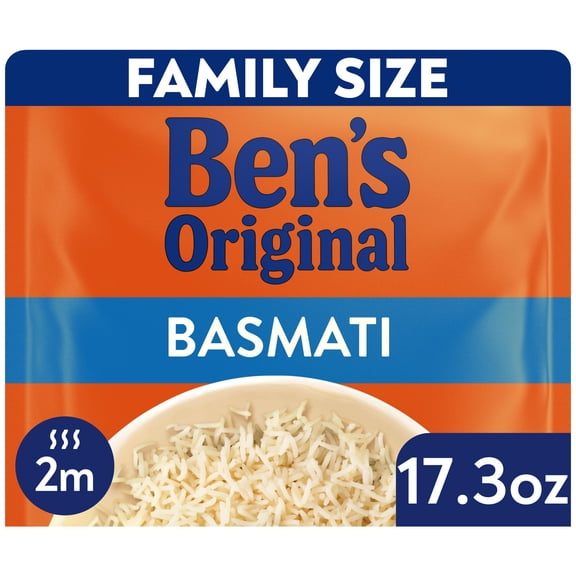 Ben's Original Ready Rice Basmati Family Size 17.3 Oz Microwave Pouch