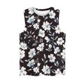 thumbnail image 3 of Snorda Débardeurs pour Femmes Grande Taille Mode Féminine Décontractée Été Imprimé Sans Manches Col Rond Haut Blouse Débardeur P-5TG, 3 of 5