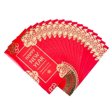 Hallmark Chinese New Year Money or Gift Card Holders (16 Red Envelopes)