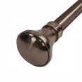 thumbnail image 2 of Versailles - Lexington Flare Curtain Rod Set, Adjustable Length from 86" to 144", Bronze, 2 of 6
