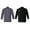 Gray with Black, variant on Warrior Point men,s multicolors with Black Piping 3/4 Sleeve Chef Coat (set of 2 pcs) Kitchen Bakery & Proffesional Chef coat