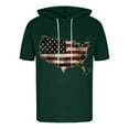 thumbnail image 6 of DDAPJ pyju Mens Short Sleeve Hoodie Stars and Stripes Graphic T-Shirt 4th of July Patriotic Hoodies Independence Day Tops Green XXL, 6 of 8
