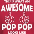 thumbnail image 3 of CafePress - Awesome Pop Pop Looks Like T Shirt - Men's Classic Graphic Cotton T-Shirt, 3 of 4