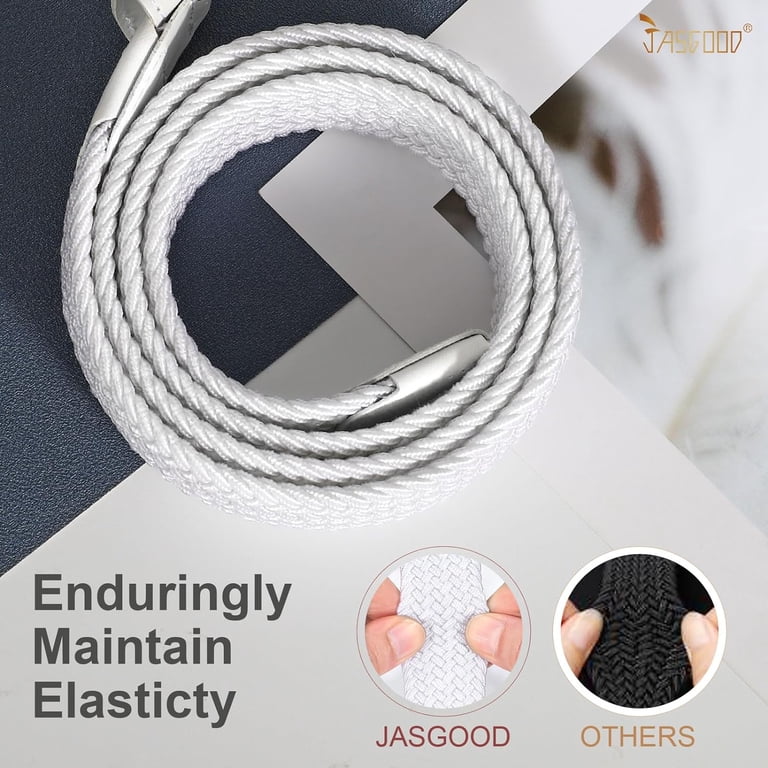 Women Braided Woven Elastic Stretch Belt Men Web Casual Belt  display picture 2
