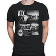thumbnail image 2 of ATX Austin Landmarks Cityscape Men's Black T-shirt, 2 of 3