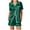 Green, variant on cfhntfmh Satin Pajama Sets for Women Comfy Short Sleeve Buttons down Sleepwear 2 Piece Wide Leg Shorts Silk Pjs Sets Loungewear