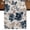 Beige, variant on Navy Indigo Florals Burlap Cotton Table Runner 13x108 Inches Long, Farmhouse Botanical Peonies Leaves Farmhouse Table Runners, Outdoor Dining Tablecloths Decor for Baby Shower/Party/Wedding