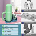thumbnail image 4 of Silicone Cup Drainer Rack, Water Bottle Drying Rack, Cup Stand with Lid and Straw Holder, Compact and Easy to Use for Countertop, Ideal for Various Containers, 4 of 7