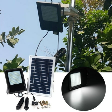 Motion Sensor Patio Light 15W 150 LED Solar Powered Flood Light Patio Lights Sensor Motion Activated Outdoor Garden Lamp ()