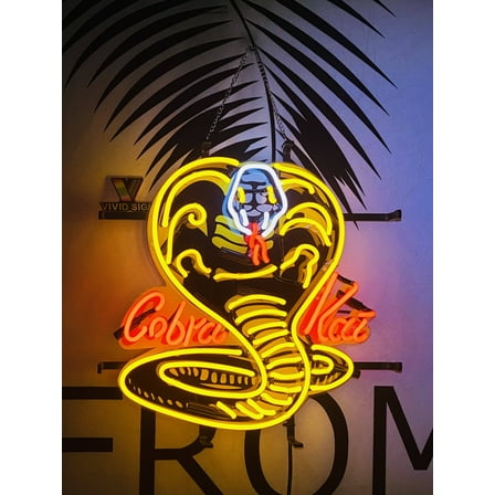Queen Sense 20"x16" Cobras Kai Neon Sign HD Vivid Printing Handmade Artwork Neon Light 120CKVVD