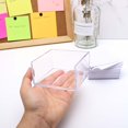 thumbnail image 2 of Acrylic Sticky Note Holder Dispenser Clear Memo Cube Post a It Pads Holder, 3 x Cute Office Supplies for Desk Organizer Accessories (Clear), 2 of 4