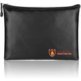 thumbnail image 1 of Document Bag Wallet Briefcase Fire-Resistant Fire Zipper A4 Portable for Home Office Use Passport Money Certificates Laptop (13.5 x 9.8in), 1 of 5