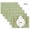 Bamboo Joint - Green, variant on 12x18in Dainty Home Placemats (Set of 6) - PVC Non-Slip Washable Mats, Heat/Tear-Resistant for Kitchen Tables & Dinner Parties