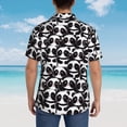 thumbnail image 4 of Pofeuu Panda Print Hawaiian Shirt for Men Sleeves Casual Button Down Summer Beach Dress Shirts T-Shirts,Small, 4 of 7