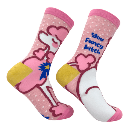 

Women s You Fancy Bitch Socks Funny Offensive Fabulous Dog Joke Footwear