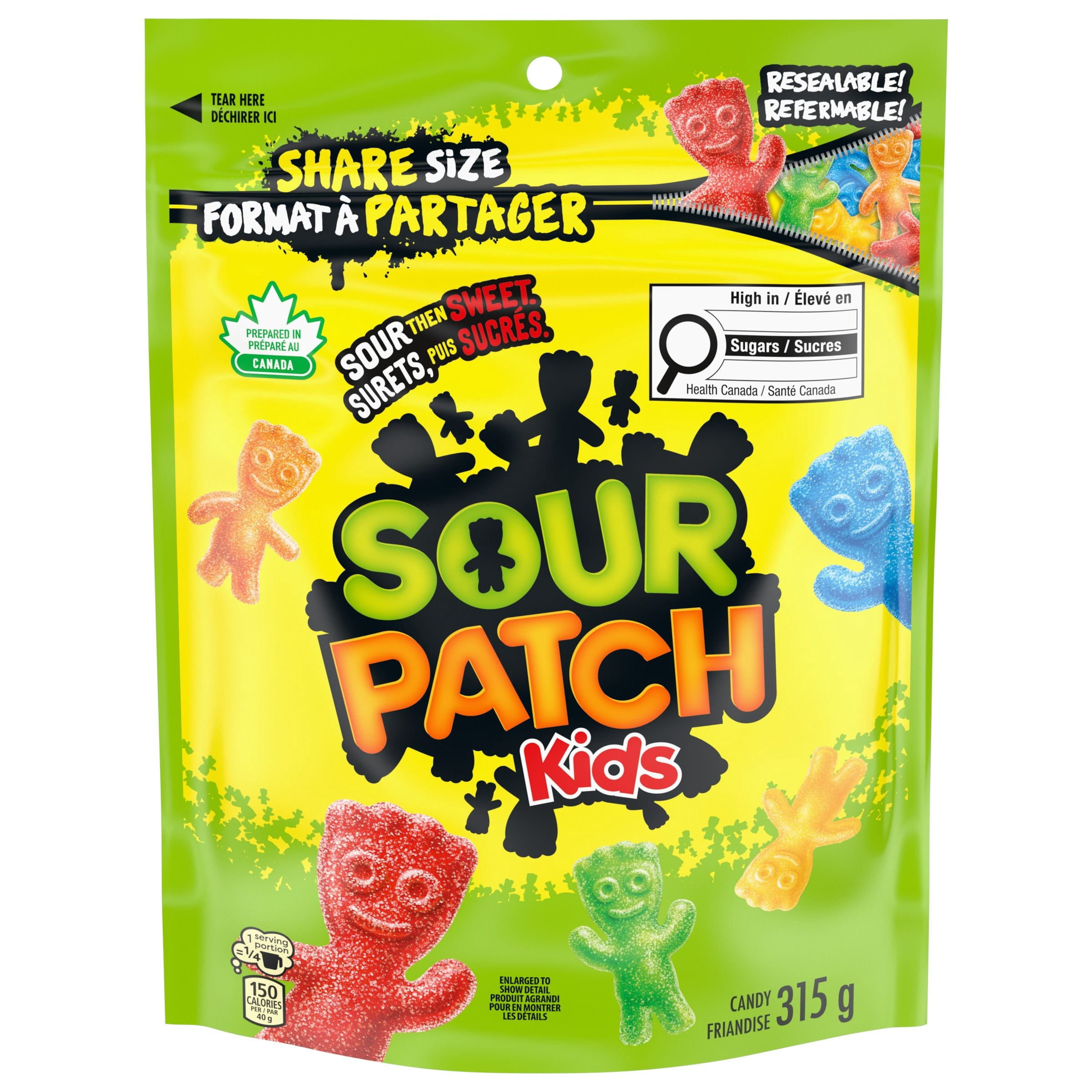 Sour Patch Kids Original Candy, Gummy Candy, Sour then Sweet, Sharing Size