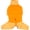 Orange, variant on ROZKITCH Warm Dog Winter Coat Windproof Adjustable Turtleneck Fleece Dog Jacket for Halloween and Christmas Pajamas for Small Dogs Gray S