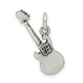 thumbnail image 4 of Auriga 925 Sterling Silver Antiqued Electric Guitar Charm for Women (Length - 32 mm, Width - 10 mm), 4 of 6