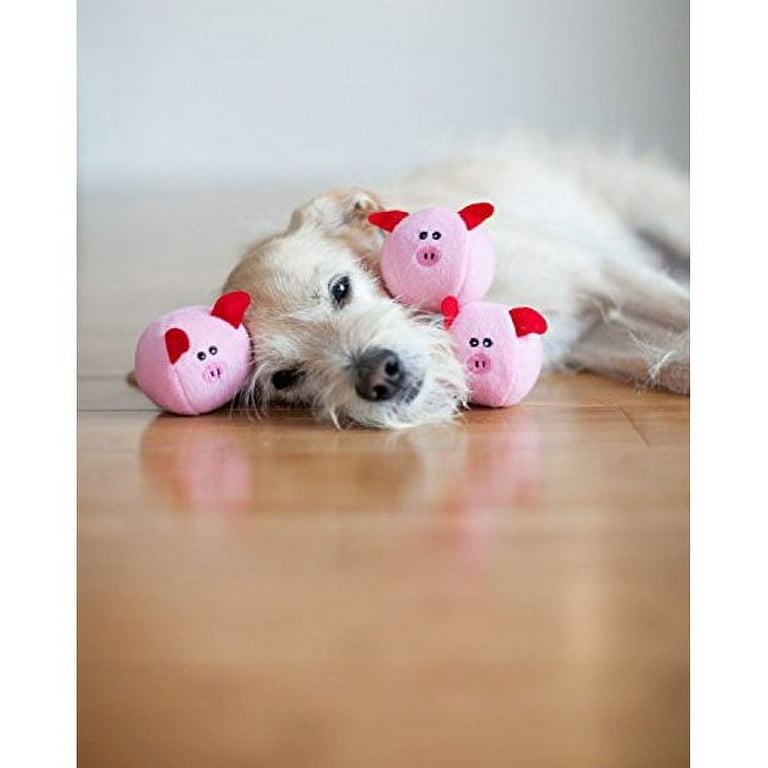 Interactive Pull Apart Dog Toy - Pig