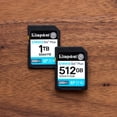 thumbnail image 4 of Tarjeta De Memoria SD Kingston 512GB Canvas Go Plus Gen4 Lectura 200MB/s Escritura 160MB/s 4K Clase  multicolor, 4 of 6