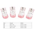 thumbnail image 3 of Botas para mascotas ANGGREK Zapatos Cómodos de poliéster Rosa, 3 of 7