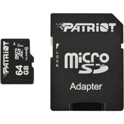 Patriot 64gb Microsdxc Class 10 Flash Memory Card Walmart Com Walmart Com