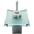 thumbnail image 3 of Novatto GF-010CH-C Monroe Single Lever Waterfall Lav Faucet, Chrome/ Clear Glass, 3 of 4