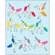 Hello Sunshine Unicorns Shape Stickers, 54 Per Pack, 12 Packs