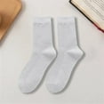 thumbnail image 2 of QASIEATN Socks for Graceful Men Fashion 1 Pair Men Casual Business Crew Dress Socks Cotton Middle Breathable Tube Crew Socks Winter Accessories Gray, 2 of 4
