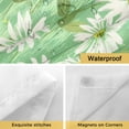 thumbnail image 4 of Spring Flowers No Hooks Shower Curtain with Snap-in Liner Watercolors White Daisy Green Field Botanical Shower Curtains for Bathroom, Waterproof, Easy Install, Washable 72"x72", 4 of 9