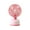 Z-467 Pink, variant on Z-467 Green Small Usb Desk Fan Rechargeable With Multiple Speeds Quiet Cooling For Office Bedroom Compact Design #o2722