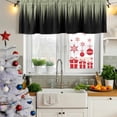 thumbnail image 5 of 2 Pack Valances for Window, Sage Green Black Ombre Short Curtains for Kitchen Bedroom Living Room, Modern Abstract Striped Gradient Rod Pocket Small Window Treatment Valance Drapes 60 x 18 Inch, 5 of 8