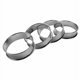 thumbnail image 1 of Anillos de tarta enrollados dobles, anillos de muffin ingleses, juego de 4 crumpets profesionales, 1 of 4