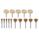 thumbnail image 4 of Rueda De Alambre De Latón, 3 Estilos De Limpieza, Desbarbado Surtido, Cepillos De Pulido De Metal, Vástago De 1/8 De Pulgada Para Taladros Eléctricos, Herramienta Rotativa Para, 4 of 7