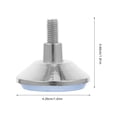 thumbnail image 2 of SKISUNO 4Ud Pies Metálicos Ajustables Para Muebles Resistentes Con Tornillo Para Nivelar Mesas Y Sillas, 2 of 7