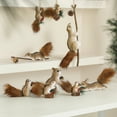 thumbnail image 5 of 2 Pcs Cute Furry Christmas Squirrel Ornaments Woodland Animal Faux Fur Plush Hanging Ornament Simulation Forest Animal Christmas Tree Decoration for Holiday Xmas Tree Home Indoor Party Gift，Style 10, 5 of 6