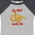 thumbnail image 4 of Inktastic My Mimi Loves Me Sloth Boys or Girls Baby Bodysuit, 4 of 5