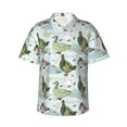 thumbnail image 1 of Balery Mallard Ducks Wild Birds Camisas hawaianas de manga corta para hombre, camisas playeras de corte holgado, camisas de vacaciones con botones,XX-Large, 1 of 7
