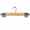 NATURAL, variant on Simplify Wooden Pants Hangers with Clips - Premium Wood Bottom Hangers Natural Color | Heavy Duty Skirt Hangers | Space Saving Closet Organizers 5 Pack