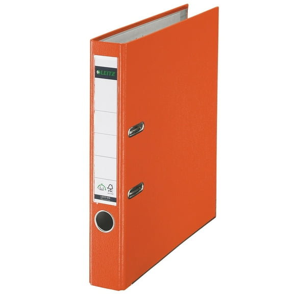 Leitz Standard 1.5"" 2-Ring A4 Binder Orange (10155045) 1015-OR