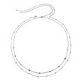 thumbnail image 1 of Cadena de cintura de doble capa para mujer, cinturón para el vientre, cadenas para el cuerpo, joyería de playa, 2 uds., 1 of 5