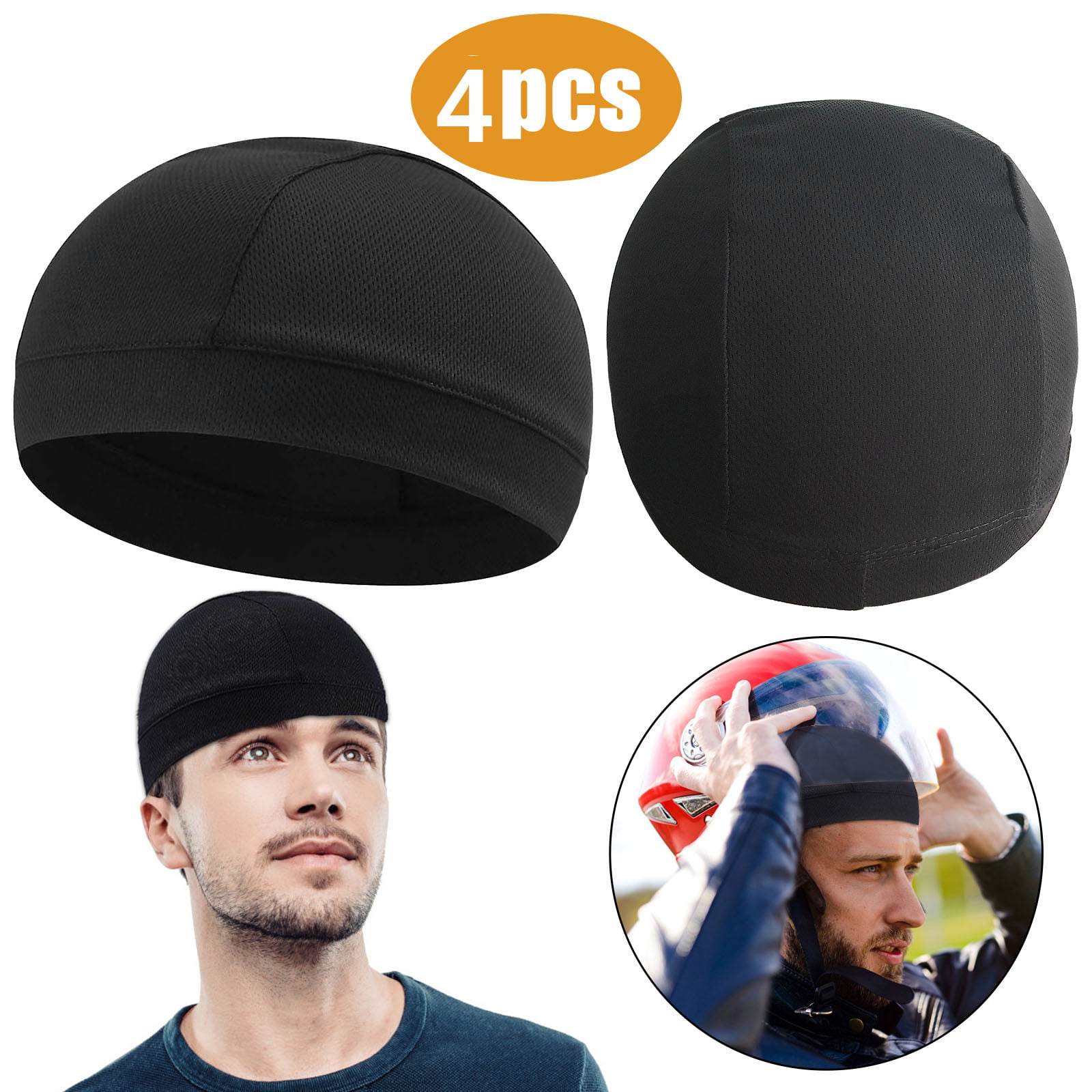 Details about   Wicking Moisture Cooling Skull Cap Helmet Inner Liner Hat Sweatband Beanie M6F7 