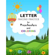 Letter Tracing Practice For Preschoolers and Coloring: Alphabet Tracing & Coloring Book for Preschoolers (Paperback)