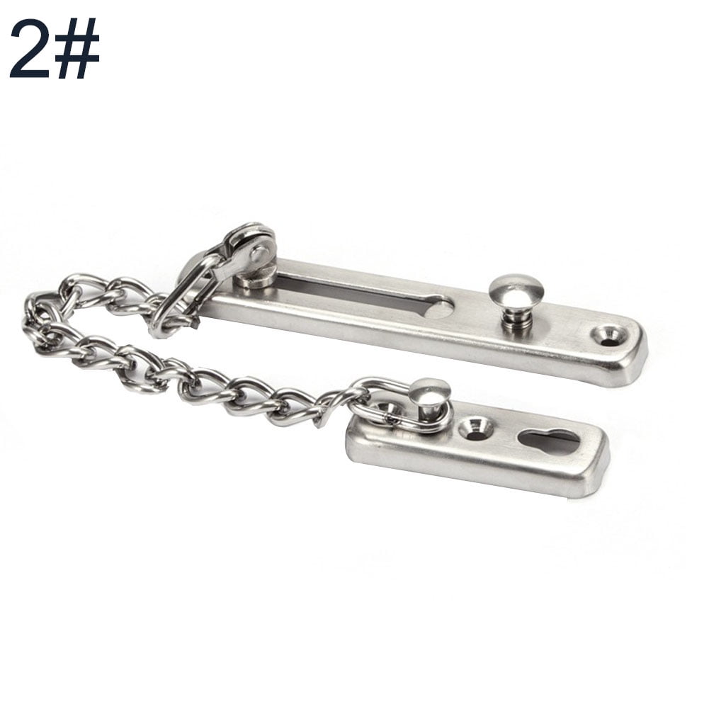 SANWOOD Door Chain Latch Antitheft Stainless Steel Home Door Chain Latch Safety Guard Security