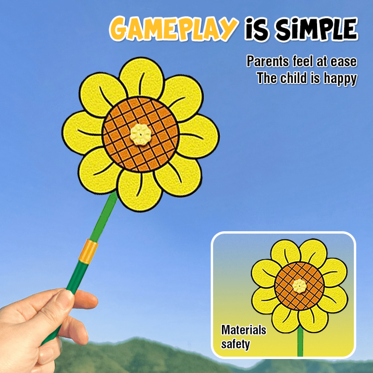 Flower Sprinkler Crazy Dancing Daisy, Rotating Water Spray Garden Lawn Sprinkler for Yard with Random Insect Design