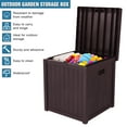 thumbnail image 6 of Zimtown 51gal Outdoor Garden Plastic Storage Deck Box Waterproof Brown, 6 of 7