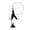 Black, variant on Barhoo Interactive Cat Toy Simulation Bird with Bell Suction Cup, Feather Wand Teaser for Indoor Cats Kitten Play Exercise, Realistic Bird Shape with Rotating Head for Mental Physical Stimulation