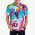 thumbnail image 1 of Fotbe Tropical Flamingo Summer Camiseta Polo de Golf para Hombre con Estampado – Camisa Deportiva Transpirable con Cuello Abotonado-XX-Large, 1 of 6