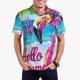 thumbnail image 1 of Balery Tropical Flamingo Summer Camisa Polo de Hombre con Estampado, de Manga Corta y Tejido Medio, Camisa Tipo Golf Polo-Small, 1 of 6