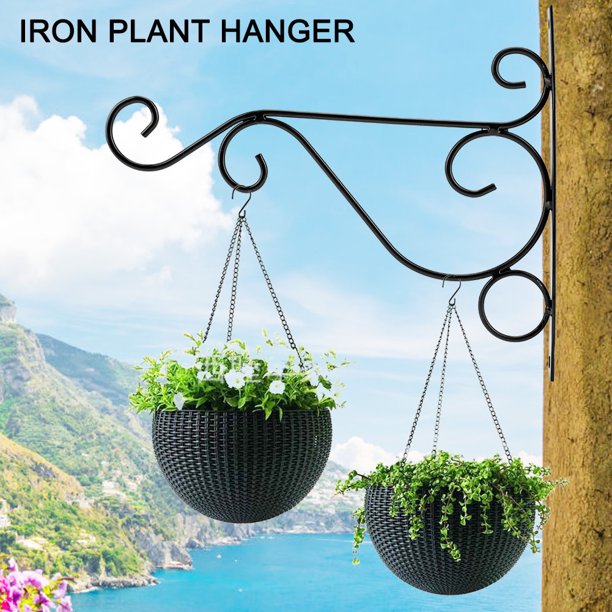 YLSHRF Iron Plant Hanger Wall Hanging Bracket Flower Hook for Home